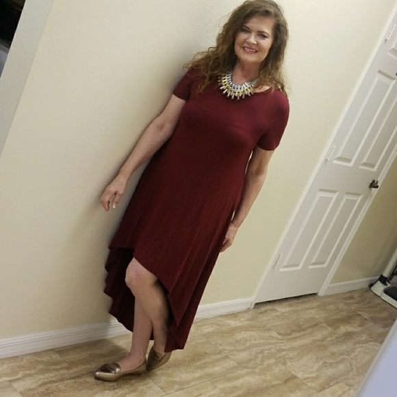 Yes its Available Dresses & Skirts - MOVING SALE 🌺 Burgundy High Low Burgundy Dress